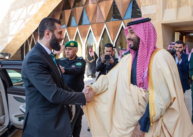 احمد الشرع مع بن سلمان